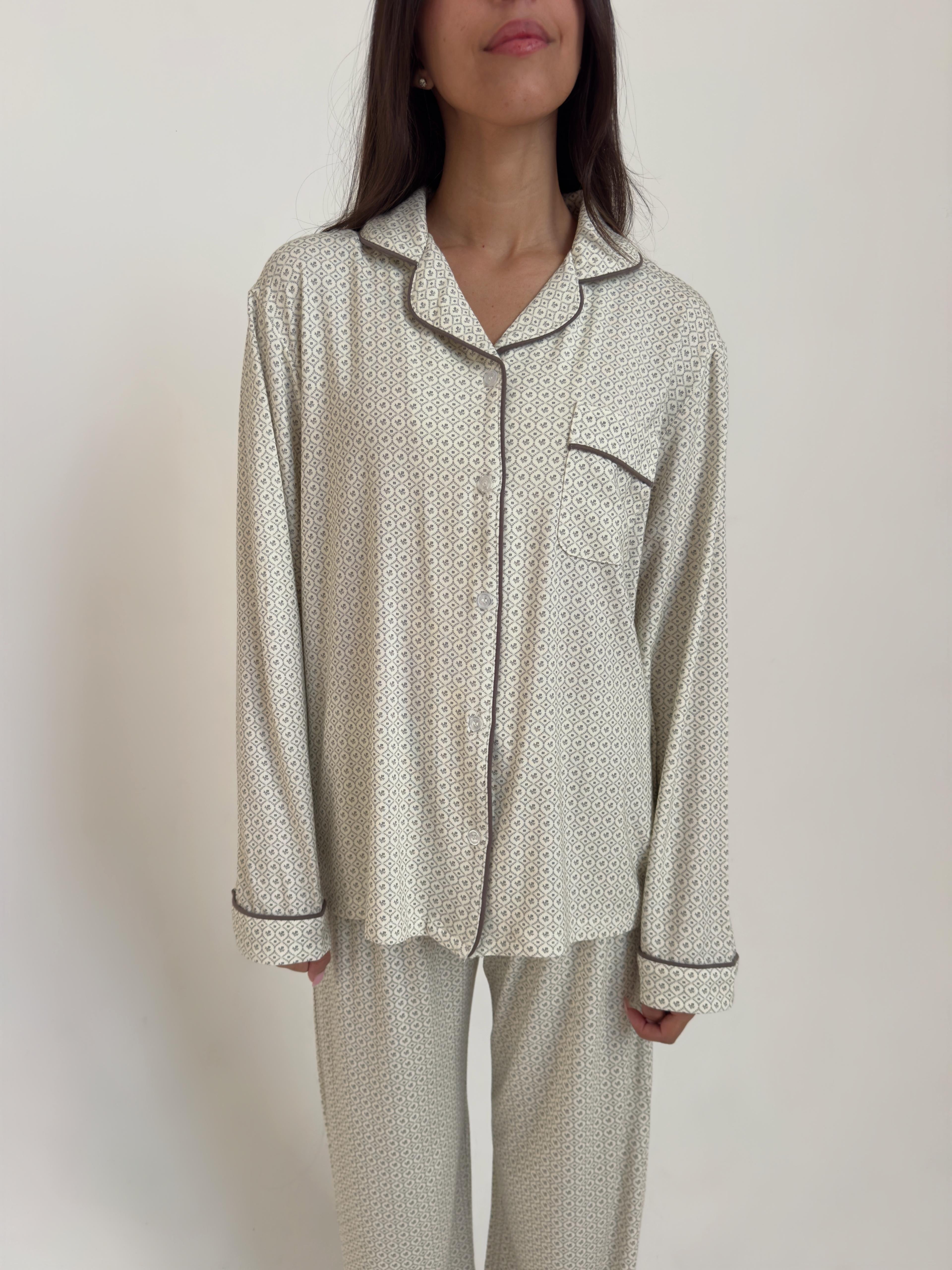 פיג׳מת אמלי פרינט מעויינים