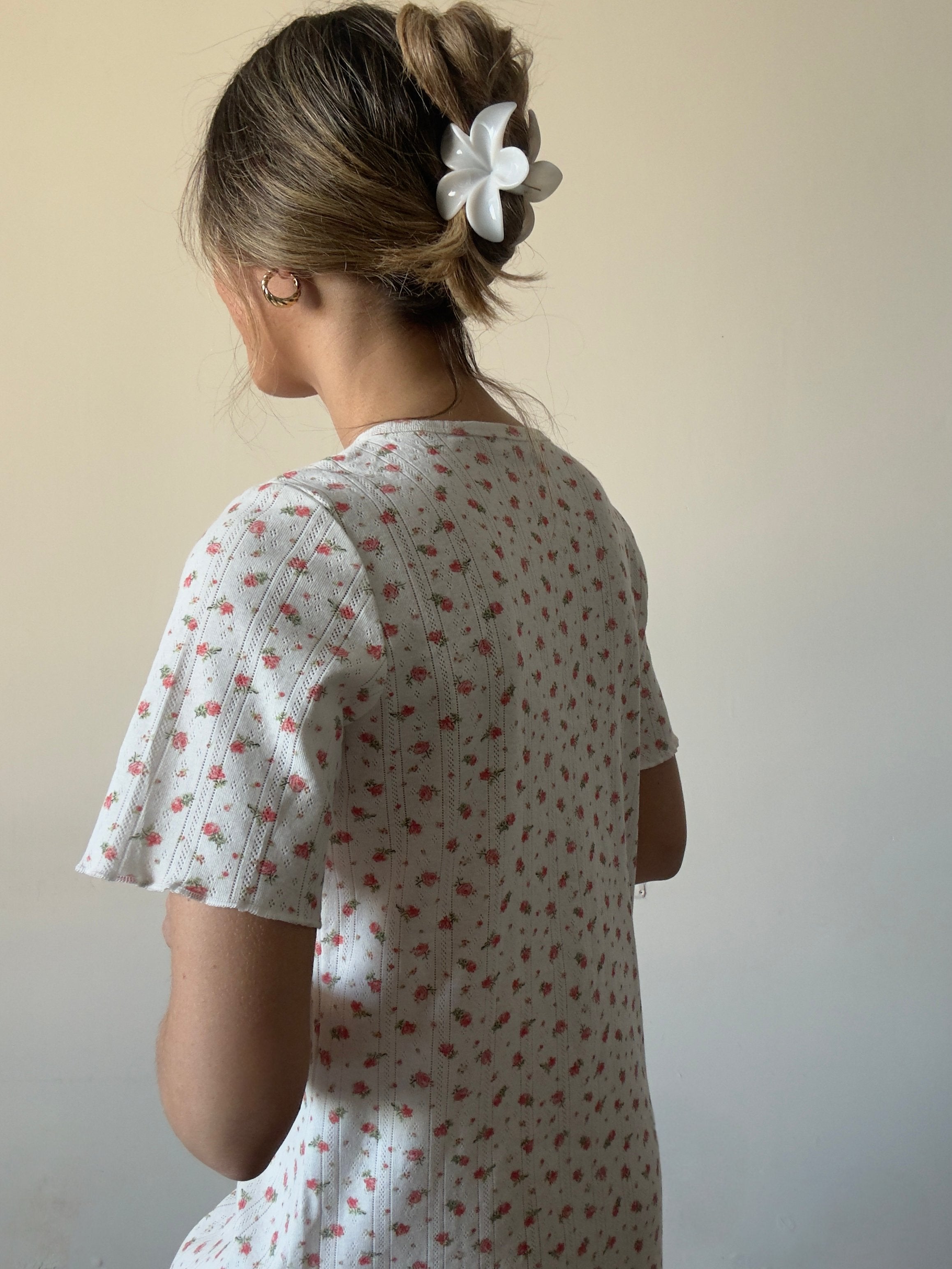 כותנת דניאלה פונטל פרחים אדומים