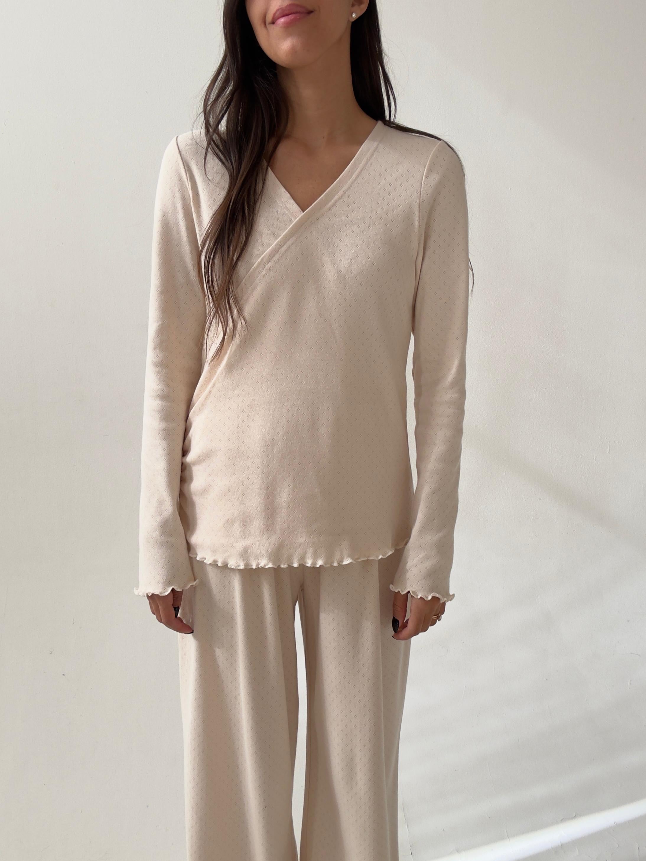 פיג׳מת מעטפת סטלה שמנת