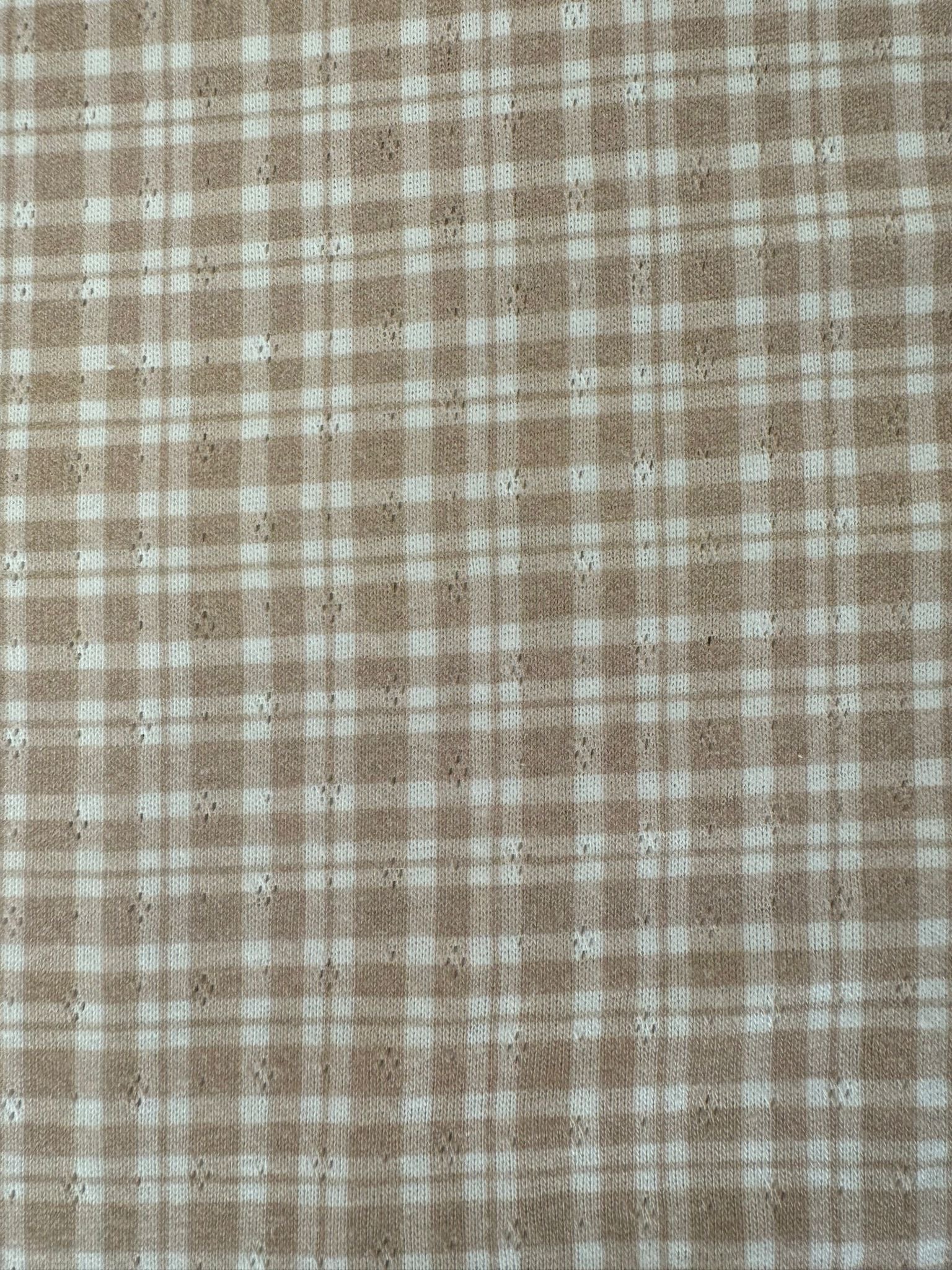 פיג׳מת לילה פוינטל פרינט משבצות אבן פופיון