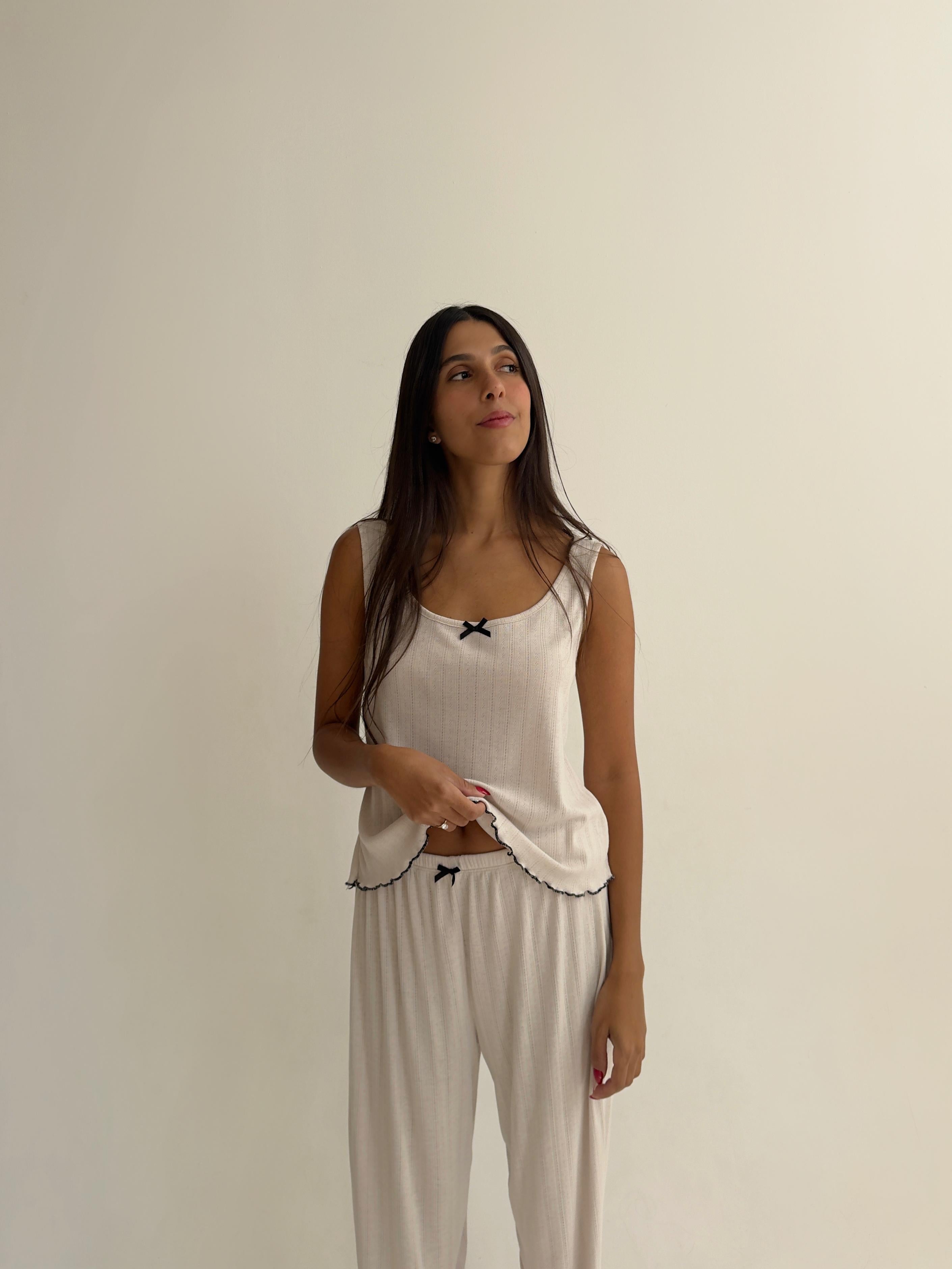 פיג׳מת לורן פוינטל אבן בייבילוק שחור