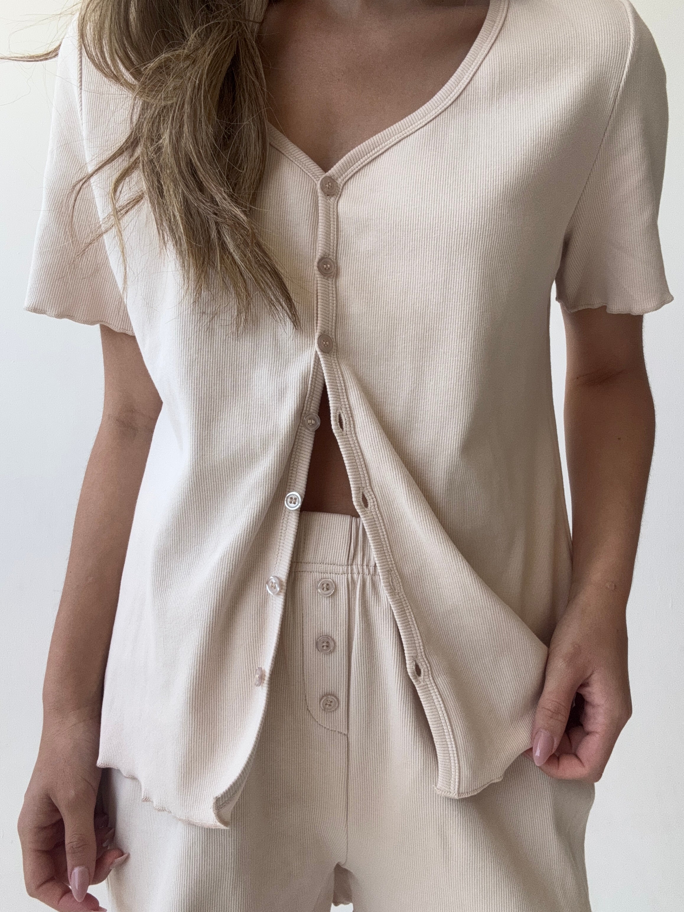 פיג׳מה דניאלה קצרה ריב אבן