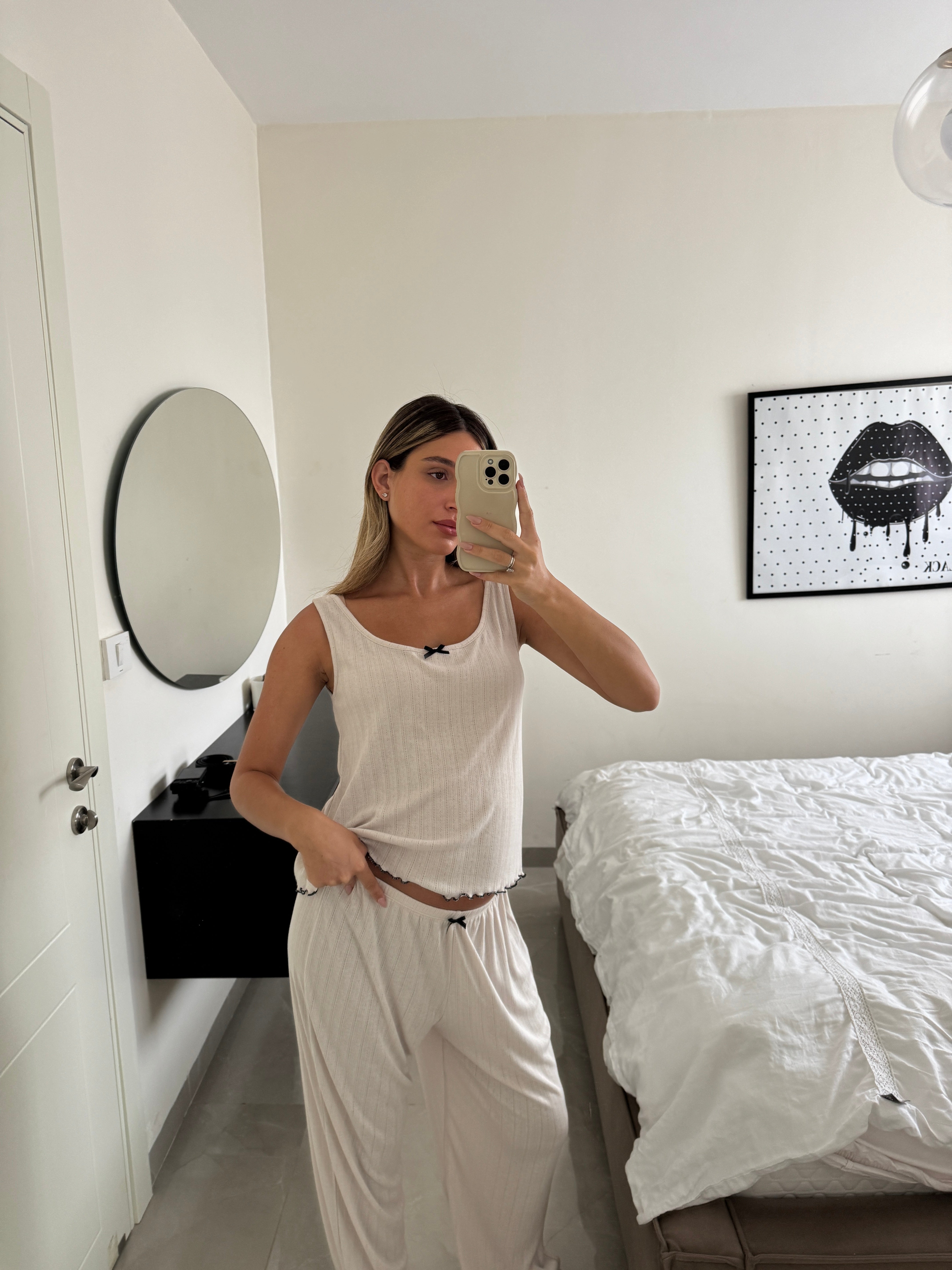 פיג׳מת לורן פוינטל אבן בייבילוק שחור