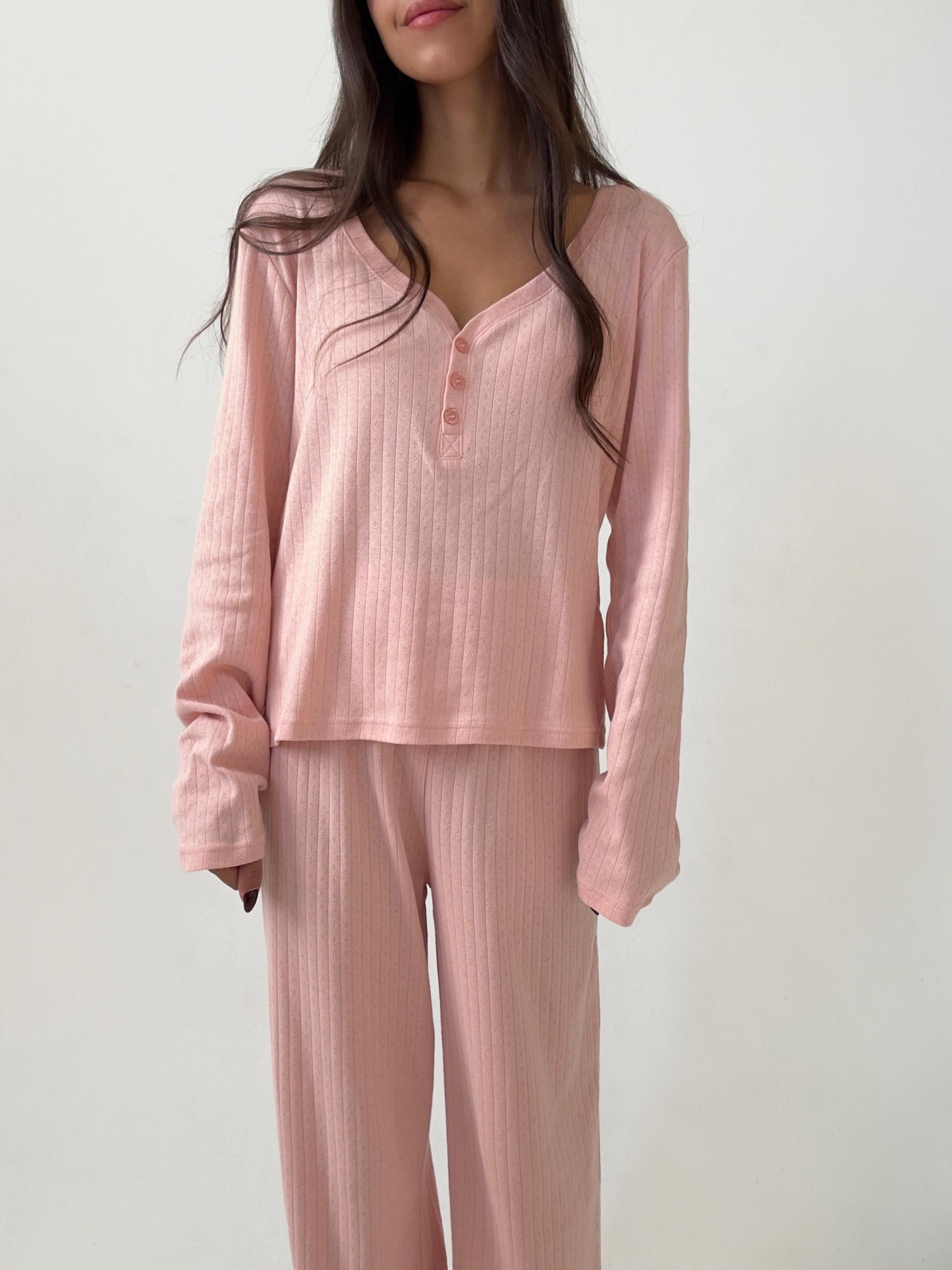 פיג׳מה טורי פונטל ורוד