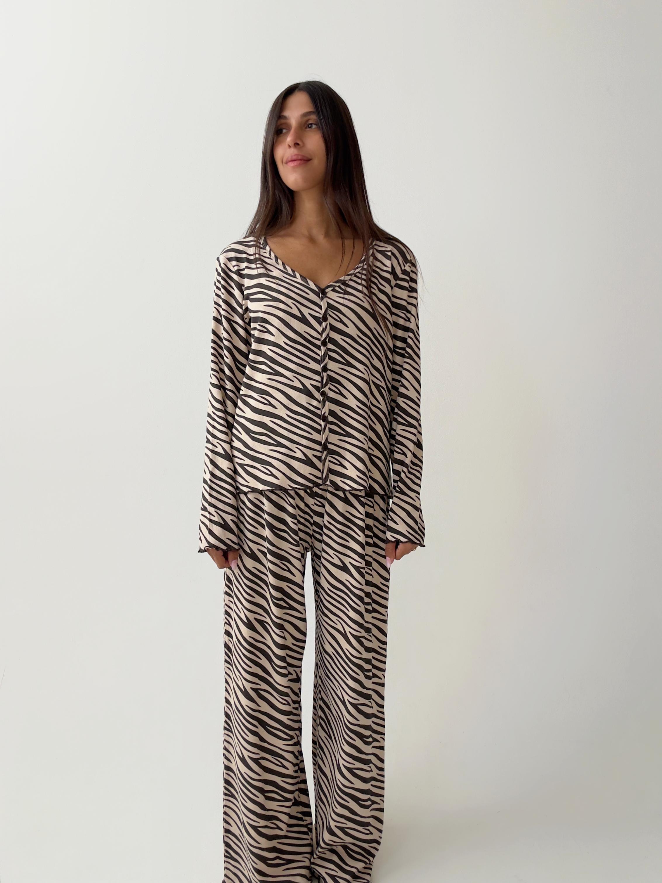 פיג׳מה דניאלה ריב זברה