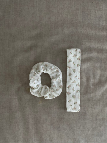 Danielle white floral set