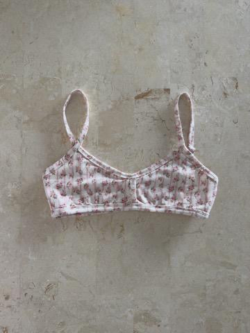 גוזיה בד מודל פרינט פרחים ורוד