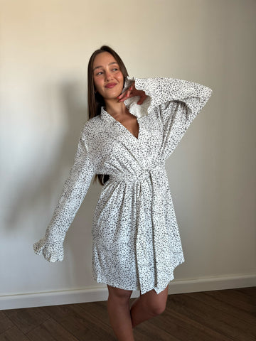קימונו מונקו פוינטל פרינט מנומר